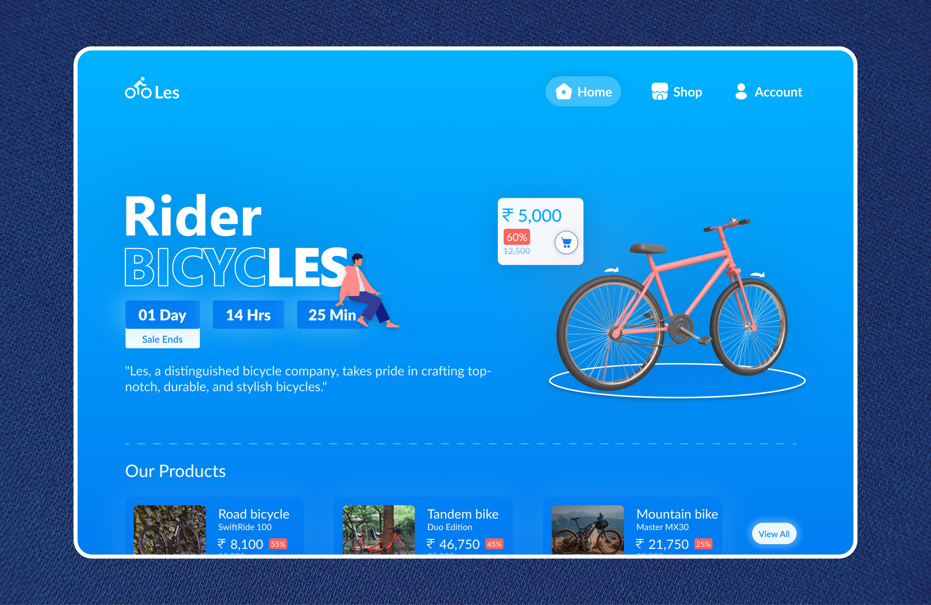 Bicycle Landing Page